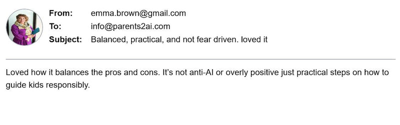 Parent Review Screenshot