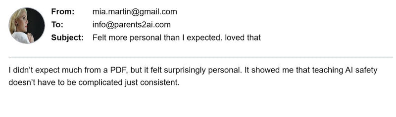 Parent Review Screenshot